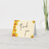 シンプルエレガント黄ひまわり カード (正面)