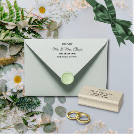 シンプルエレガント黒文字 ラバースタンプ