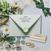 シンプルエレガント黒文字 ラバースタンプ