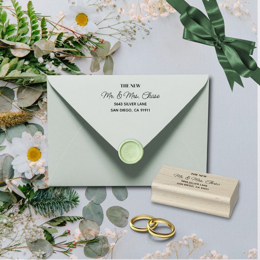 シンプルエレガント黒文字 ラバースタンプ