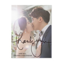 シンプルエレガント1写真結婚ありがとう