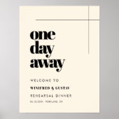シンプルエレガント1日リハーサル遠くにディナー ポスター (正面)