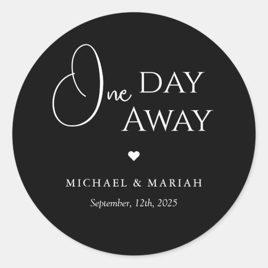 シンプルエレガント1日リハーサル遠くにディナー ラウンドシール (正面)