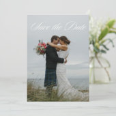 シンプルエレガント2枚の写結婚真 セーブザデート (スタンド正面)