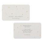 シンプルエレガント　ゴールドスター　イベントプランナー　クリーム