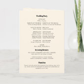 シンプルエレガント&シックカソリッ結婚クス プログラム (裏面)