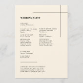 シンプルエレガント&シック結婚ズ プログラム (裏面)