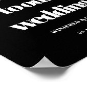 シンプルエレガント&シック結婚ズ ポスター (角)