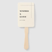 シンプルエレガント&シック結婚式 ハンドファン (正面)