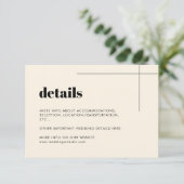 シンプルエレガント&シック詳細カード エンクロージャーカード (スタンド正面)