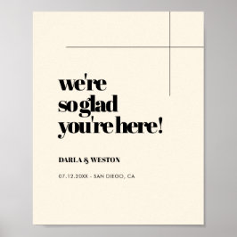 シンプルエレガント&シック&シックあなたは歓迎 ポスター