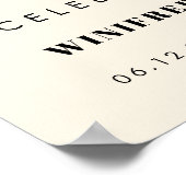 シンプルエレガント&シックThe Morning after Welcome ポスター (角)