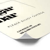 シンプルエレガント&シ結婚ックのシガーバー ポスター (角)