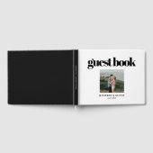 シンプルエレガント&シ結婚ック写真 ゲストブック (全面)
