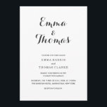 シンプルエレガント |モダン結婚式招待状 招待状<br><div class="desc">エレガントなシンプル結婚式の招待状、控えめなクラシックのテーマを望むカップルに最適結婚。このデザインはエレガント、タイトル用のスクリプトフォント、およびシンプル体文字用の澄んフォントsans-serifを備えている。表示される色は微妙な濃い灰色。これらのフォントと一緒にカスタマイズは、"it"ボタンの上でクリックあなたの好みに完全になることができる。他のもし一致するアイテムが必要な場合、または質問がある場合は、お気軽にお問い合わせ連絡をお願い。</div>