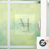 シンプルエレガント，モノグラ結婚ム， s ウィンドウサイン (ホーム)