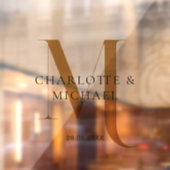 シンプルエレガント,モノグラ結婚ム, s ウィンドウサイン (シート2)