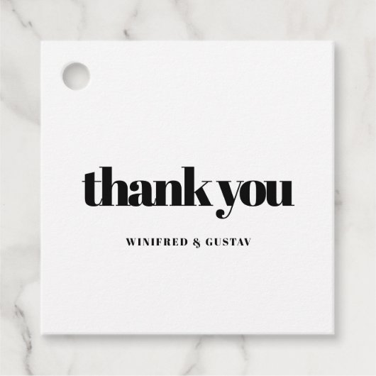 シンプルエレガント&chicありがとう フェイバータグ (正面)