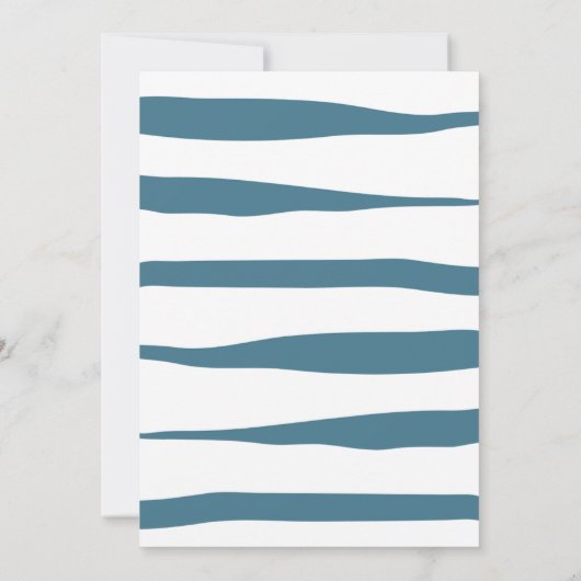 シンプルエレガントAhoyかわいい赤ちゃんシャワー 招待状 (裏面)