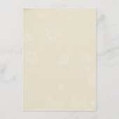 シンプルエレガントBeigeのエンク結婚ロージャカード エンクロージャーカード (裏面)