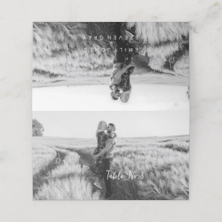 シンプルエレガントBoho結婚テーブルNo Photo Card プレイスカード