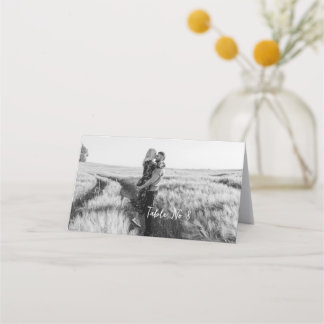 シンプルエレガントBoho結婚テーブルNo Photo Card プレイスカード