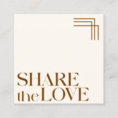 シンプルエレガントBoho Brown紹介カード 紹介カード (正面)