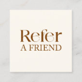 シンプルエレガントBoho Brown紹介カード 紹介カード (正面)