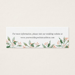 シンプルエレガントBotanical結婚 Web Site Enclosure