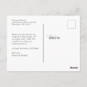 シンプルエレガントBotanical Photo Save the Date ポストカード (裏面)