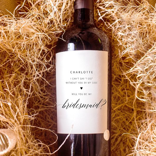 シンプルエレガントBridesmaid提案 ワインラベル