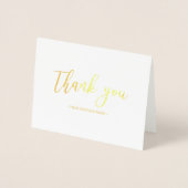 シンプルエレガントBusiness Thank you Gold Foil Card 箔カード (正面)