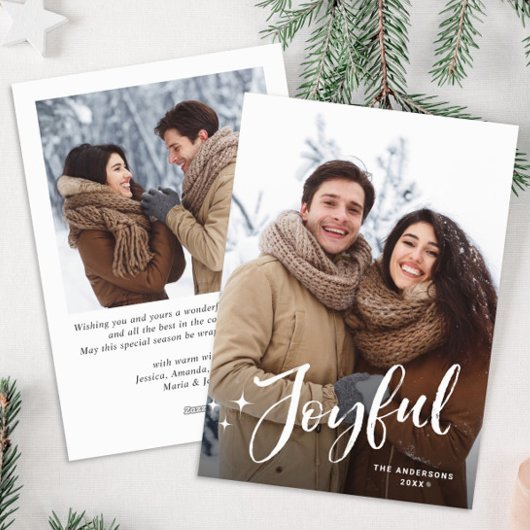 シンプルエレガントChristmas 2写真 シーズンカード