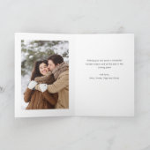 シンプルエレガントChristmas 3写真 シーズンカード (内部)