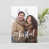 シンプルエレガントChristmas 3写真 シーズンカード (スタンド正面)