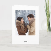 シンプルエレガントChristmas 5写真 シーズンカード (裏面)