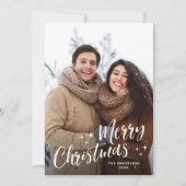 シンプルエレガントChristmas 5写真 シーズンカード (正面)