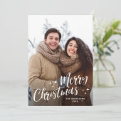 シンプルエレガントChristmas 5写真 シーズンカード (スタンド正面)