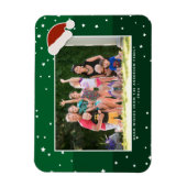 シンプルエレガントChristmas Family Photo マグネット (縦)