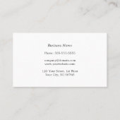 シンプルエレガントClean Texture White弁護士 名刺 (裏面)