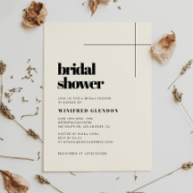 シンプルエレガントCream bridal Shower