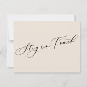 シンプルエレガントCream We Moved New Address Card ノートカード (裏面)