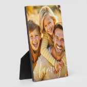 シンプルエレガントFamily Photo文字 フォトプラーク (側面)