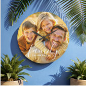 シンプルエレガントFamily Photo文字 ラージ壁時計