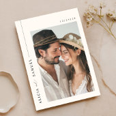 シンプルエレガントFront & Back 結婚 Photo's 招待状