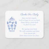 シンプルエレガントGinger Jar Baby Shower Bring A Book エンクロージャーカード (正面)