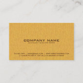 シンプルエレガントGolden Texture Background 名刺 (裏面)