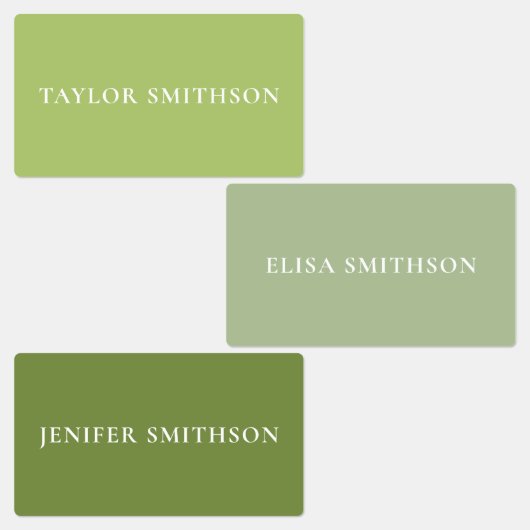 シンプルエレガントGreen名ミニマル前の学校を追加 ラベル (グループ)