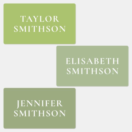 シンプルエレガントGreen名ミニマル前の学校を追加 ラベル (グループ)