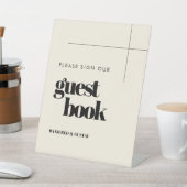 シンプルエレガントGuestbook Pedestal Sign 台座サイン (インサイチュ)